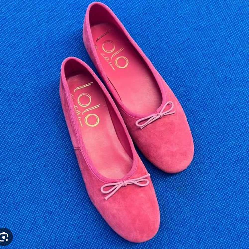 BNIB LOLO Ballerina Volcano Ballerina Suede flats in color Fandango size 38.5
